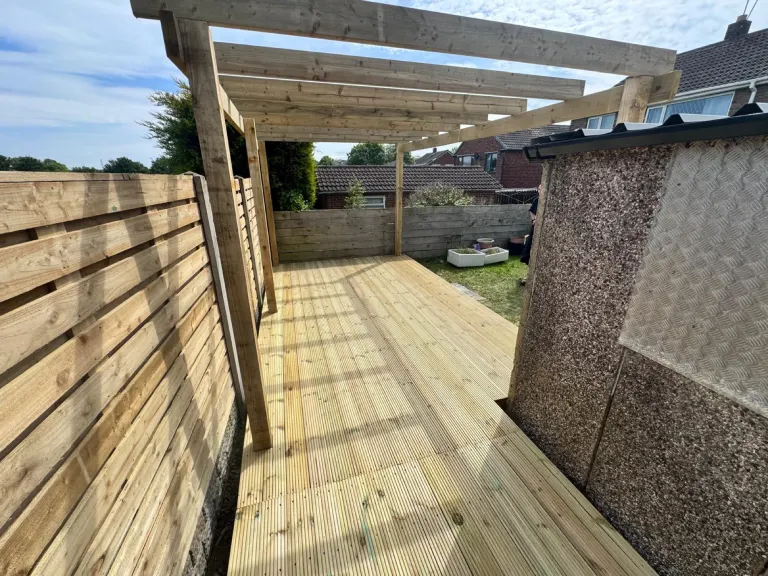 Decking, Pergola & Slatted Privacy Screens by Sheffield Fencing (photo 2)